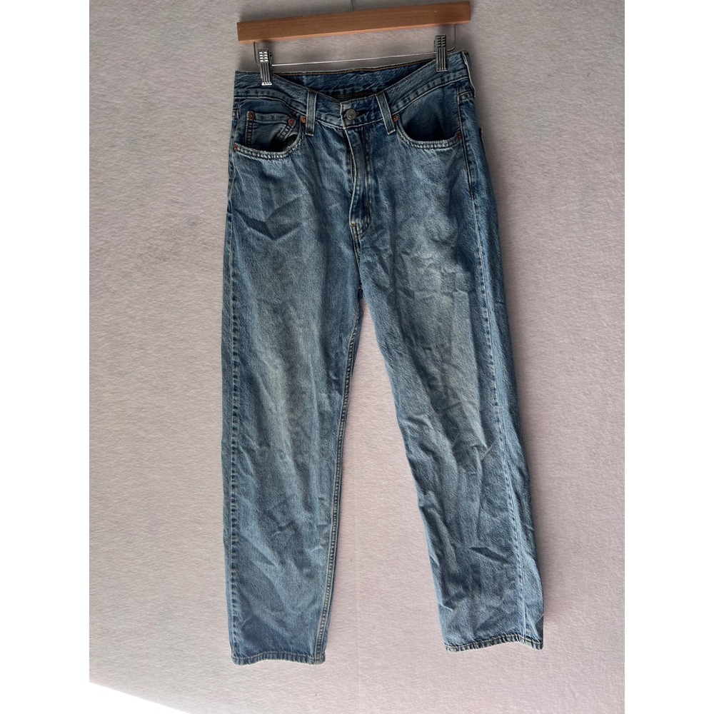 Levis 565 Loose Fit Straight Leg Jeans Blue Denim Mens W29 L32
